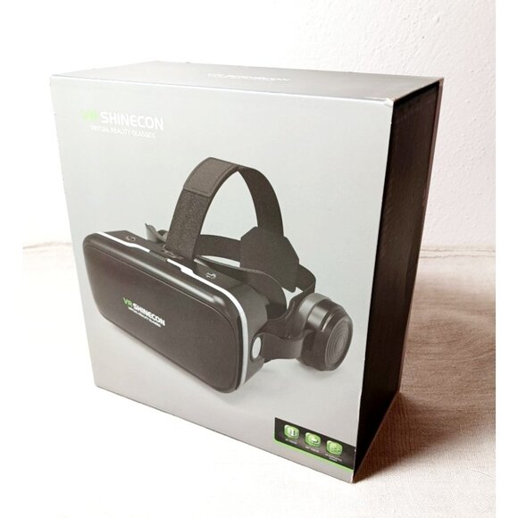 NWOT, VR Headset HD 3D Glasses, Compatible for 4.7-6 inch Smartphones - Picture 1 of 12